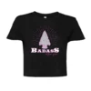 Badass Outdoor Gear Ladies Cropped Broadhead Tee 1 Badass Outdoor Gear Ladies Cropped Broadhead Tee -Archer's Haven BALadiesArrowheadCropShirtBlack
