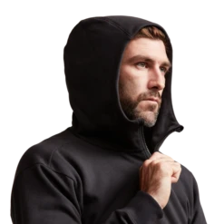 Sitka Essential Full Zip Hoody -Archer's Haven IMG SITKA ED 600220 BK Essential Full Zip Hoody Sitka Black 592p Studio 01565