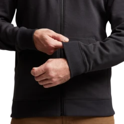 Sitka Essential Full Zip Hoody -Archer's Haven IMG SITKA ED 600220 BK Essential Full Zip Hoody Sitka Black 592p Studio 01599
