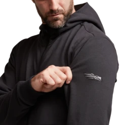 Sitka Essential Full Zip Hoody -Archer's Haven IMG SITKA ED 600220 BK Essential Full Zip Hoody Sitka Black 592p Studio 01602