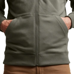 Sitka Essential Full Zip Hoody -Archer's Haven IMG SITKA ED 600220 HEM Essential Full Zip Hoody Hemlock Green 592p Studio 01498