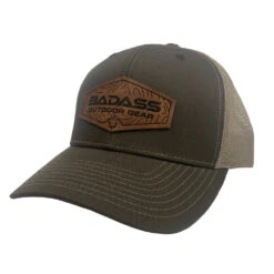 Badass Outdoor Gear Patch Hat -Archer's Haven LeatherBrown