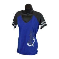 Badass Outdoor Gear Women's Blue Baseball Tee