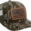 Leupold Leather Flag Trucker Hat -Archer's Haven bottomland trucker 172600